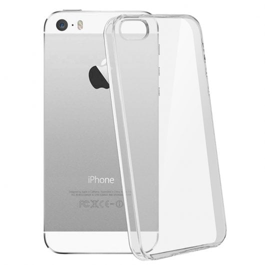 Avizar Capa Protetora de Silicone Transparente Ultra-Fina para iPhone 5 / 5S / SE