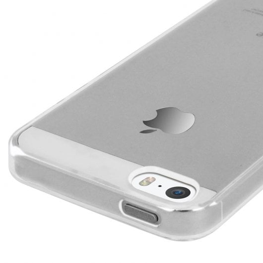 Avizar Capa Protetora de Silicone Transparente Ultra-Fina para iPhone 5 / 5S / SE