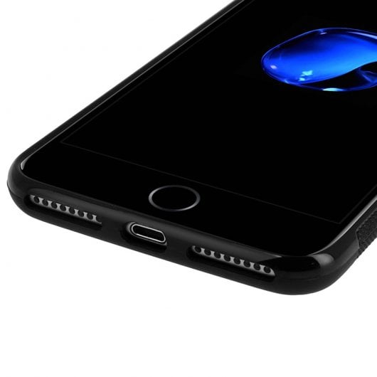 Avizar Funda Protectora de Silicona Negra con Ventosa para iPhone 7 Plus / iPhone 8 Plus