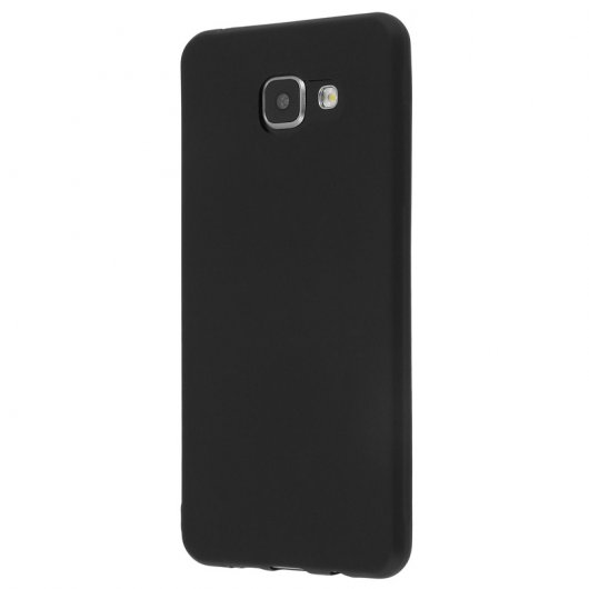 Avizar Funda Protectora Negra de Silicona Ultrafina Mate para Samsung Galaxy A5 2016