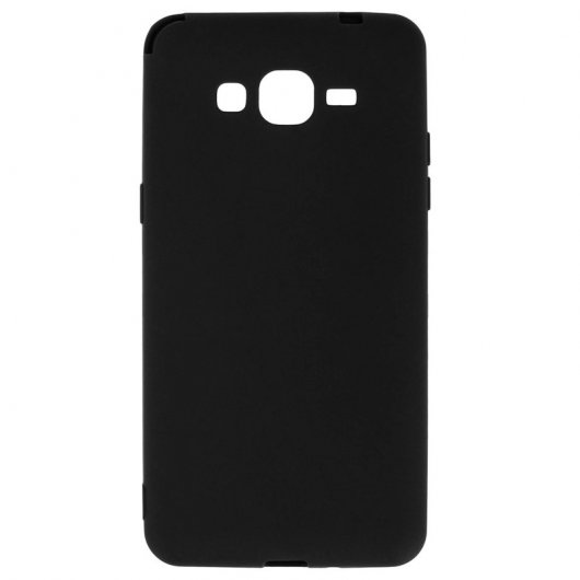 Avizar Funda Protectora de Silicona Negra Mate Ultrafina para Samsung Galaxy Grand Prime
