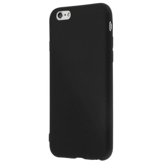 Avizar Funda Protectora de Silicona Negra Mate Ultrafina para iPhone 6 / iPhone 6S