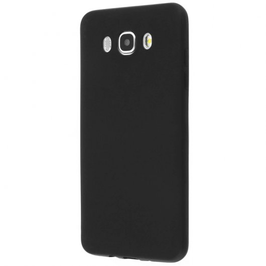 Avizar Funda Protectora de Silicona Negra Mate Ultrafina para Samsung Galaxy J5 2016