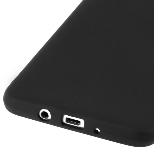 Avizar Funda Protectora de Silicona Negra Mate Ultrafina para Samsung Galaxy J5 2016