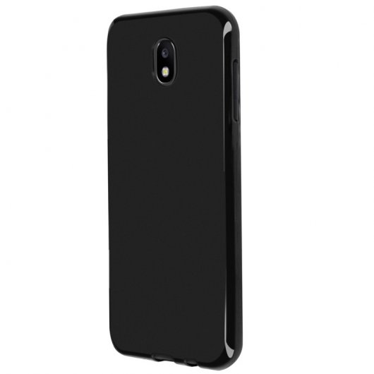 Avizar Funda Protectora de Silicona Negra Mate Ultrafina para Samsung Galaxy J7 2017