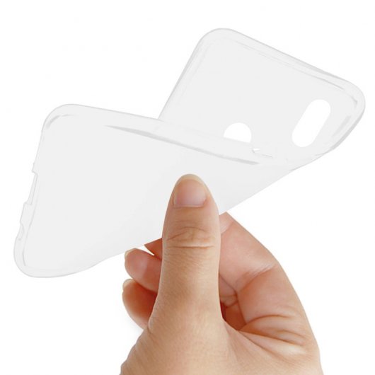 Avizar Funda Protectora de Silicona Flexible Antihuellas Semitransparente para Wiko View 2 Pro