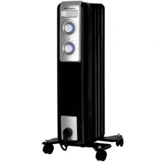 Radiador a Óleo Orbegozo RN 1000 1000W 5 Elementos Preto