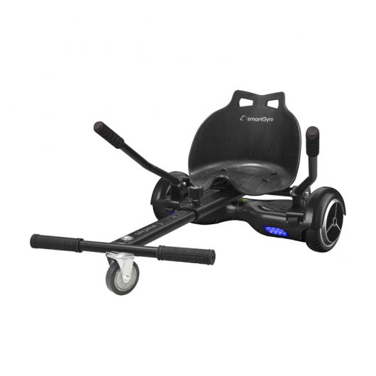SmartGyro Go-Kart Pack X1s Hoverboard Negro + Go-Kart Pro Silla para Hoverboard Negra