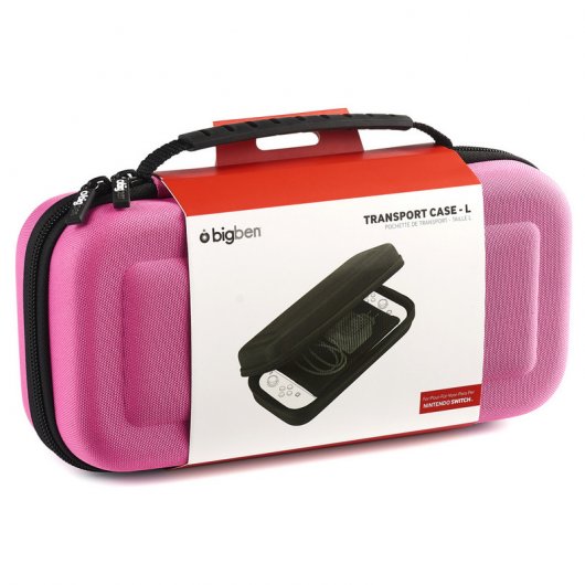 Bigben Funda Rígida Rosa para Nintendo Switch y Accesorios
