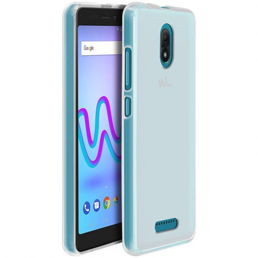 Avizar Funda Protectora de Silicona Flexible Antihuellas Semitransparente para Wiko Jerry 3