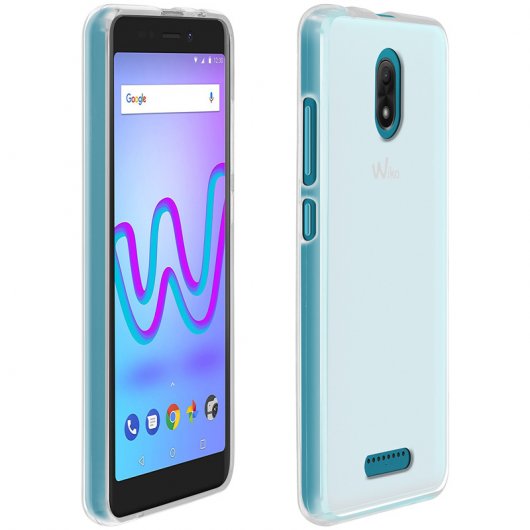 Avizar Funda Protectora de Silicona Flexible Antihuellas Semitransparente para Wiko Jerry 3