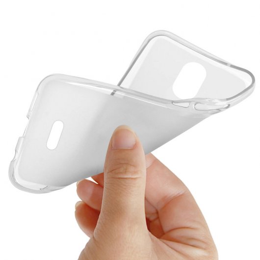 Avizar Funda Protectora de Silicona Flexible Antihuellas Semitransparente para Wiko Jerry 3