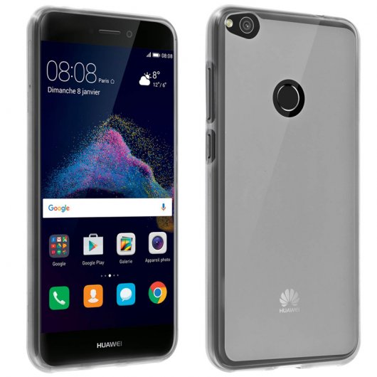 Avizar Funda Protectora de Silicona Flexible Ultrafina Blanca para Huawei P8 Lite 2017
