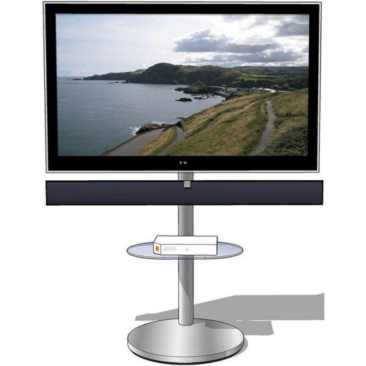 Norstone Tiblen SB Soporte TV y Barra de Sonido VESA hasta 700 Negro/Plata