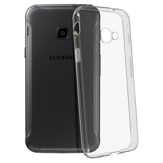 Custodia protettiva in silicone flessibile anti-impronte semitrasparente Avizar per Samsung Galaxy Xcover 4