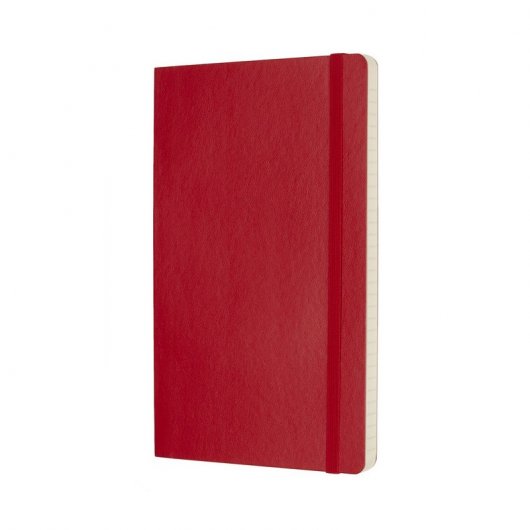 Moleskine Classic Grand Carnet 192 Pages Lignées Couverture Souple Rouge