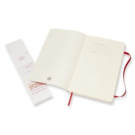 Moleskine Classic Grand Carnet 192 Pages Lignées Couverture Souple Rouge