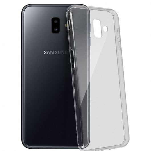 Avizar Funda Protectora de Silicona Flexible Transparente para Samsung Galaxy J6 Plus
