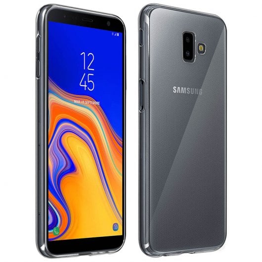 Avizar Funda Protectora de Silicona Flexible Transparente para Samsung Galaxy J6 Plus