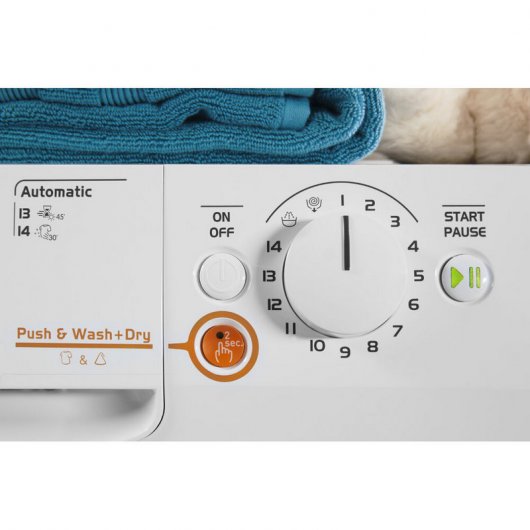 Indesit XWDE 961480X WKKC Lavasecadora Carga Frontal 9Kg/6Kg A Blanco