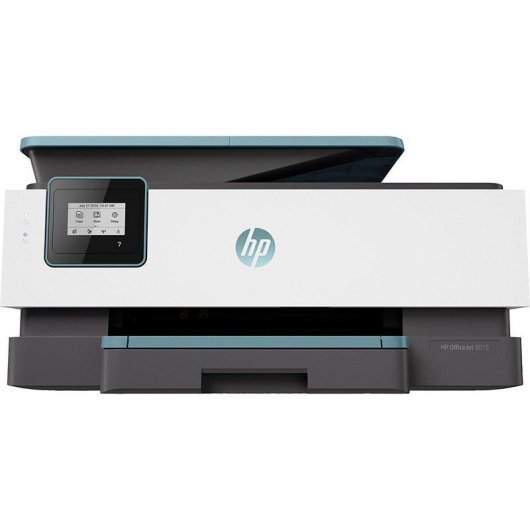 HP OfficeJet Imprimante Tout-en-un 8015, Couleur, Imprimante pour Domicile, Impression, copie, numérisation, Chargeur automatique de documents de 35 feuilles; Impression recto-verso; Écran tactile MGD (graphique noir et blanc)