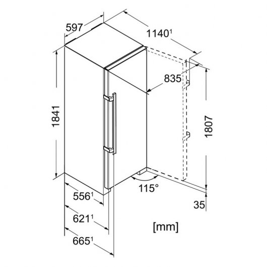 Liebherr SGN 3036 Comfort NoFrost Congelador Vertical 253L F Blanco