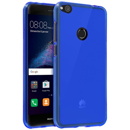 Avizar Funda Protectora de Silicona Flexible Azul para Huawei P8 Lite 2017 / Honor 8 Lite