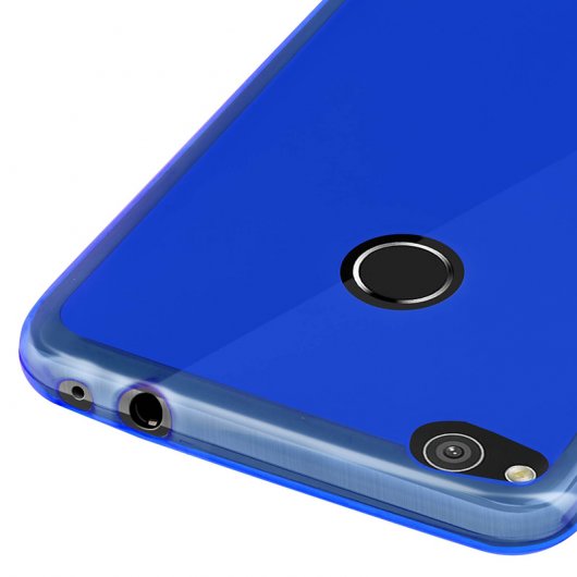 Avizar Funda Protectora de Silicona Flexible Azul para Huawei P8 Lite 2017 / Honor 8 Lite