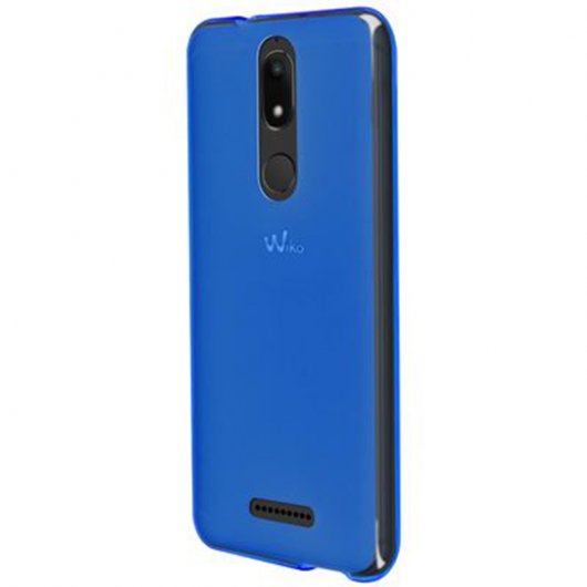 Avizar Funda Protectora de Silicona Flexible Antihuellas Azul para Wiko View