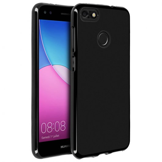 Avizar Funda Protectora de Silicona Flexible Negra para Huawei Y6 Pro 2017 / Huawei P9 Lite Mini