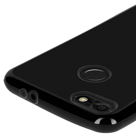 Avizar Funda Protectora de Silicona Flexible Negra para Huawei Y6 Pro 2017 / Huawei P9 Lite Mini