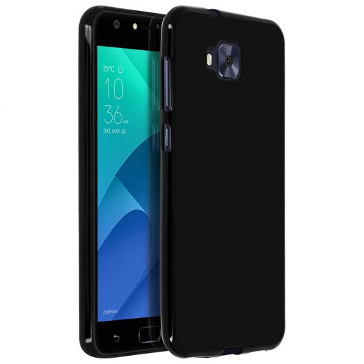 Avizar Funda Protectora de Silicona Flexible Negra para Asus Zenfone 4 Selfie / Asus Zenfone Live Plus ZB553KL