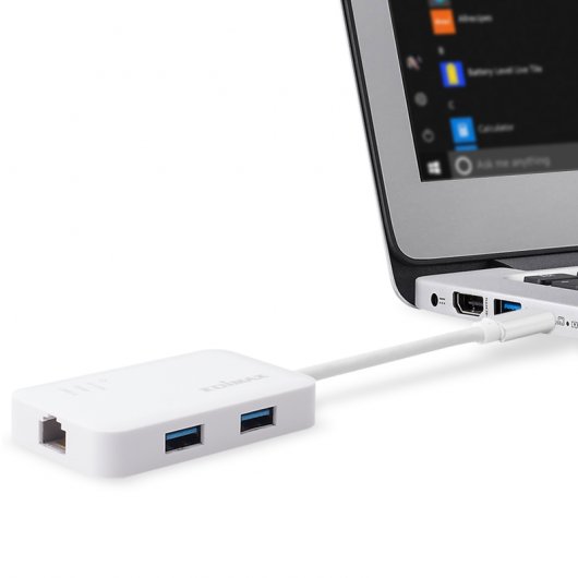 Edimax EU-4308 Adaptateur USB-C vers 3x USB 3.0 1x RJ-45 Gigabit