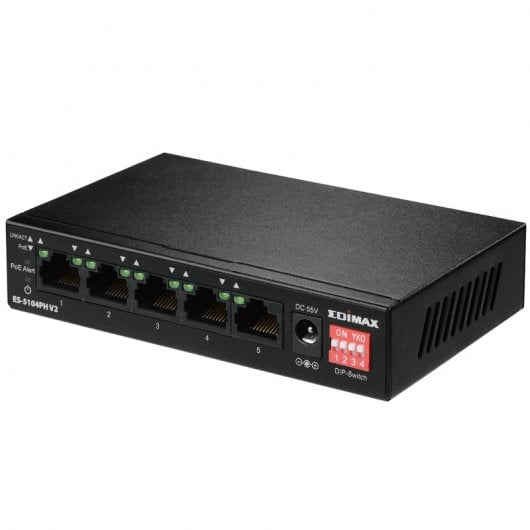 Edimax ES-5104PH V2 Switch 5 Portas Fast Ethernet 4xPoE+