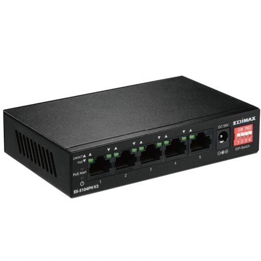 Edimax ES-5104PH V2 Switch 5 Portas Fast Ethernet 4xPoE+