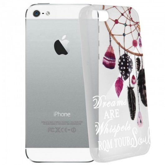 Avizar Funda Protectora de Silicona Flexible con Estampado Atrapasueños para iPhone 5 / iPhone 5S / iPhone SE