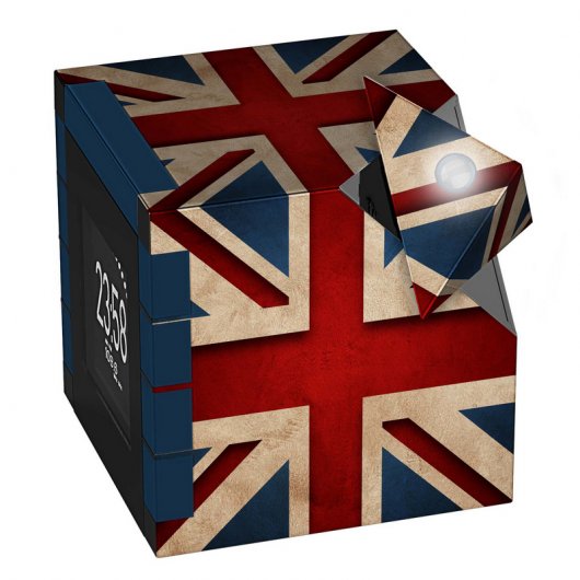 Bigben RR70PGB Radio Despertador con Proyector Diseño Union Jack