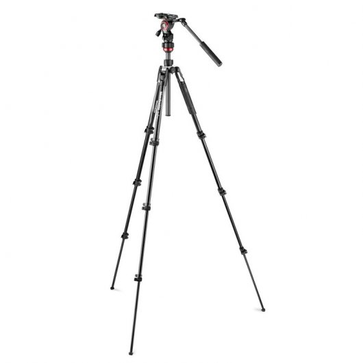 Manfrotto MVKBFRL-LIVE treppiede Fotocamere digitali/film 3 gamba/gambe Nero, Argento