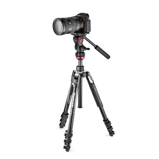 Manfrotto MVKBFRL-LIVE treppiede Fotocamere digitali/film 3 gamba/gambe Nero, Argento