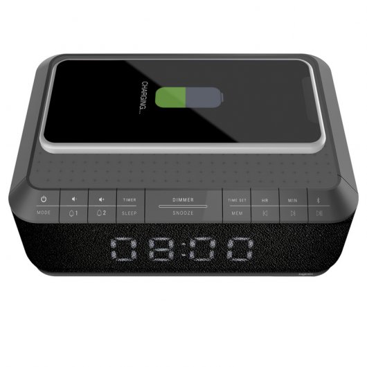 Bigben RR140IG Rádio Despertador Digital com Base de Carga Sem Fios