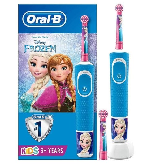 Escova de Dentes Elétrica Criança Oral-B Kids Frozen Plus 2 Modos 2 Cabeças Temporizador