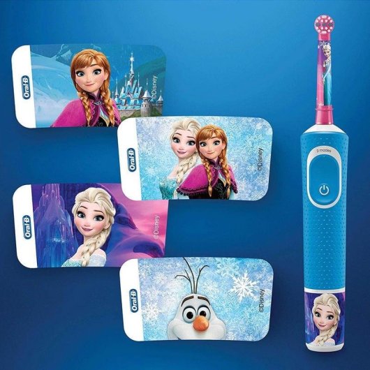 Escova de Dentes Elétrica Criança Oral-B Kids Frozen Plus 2 Modos 2 Cabeças Temporizador