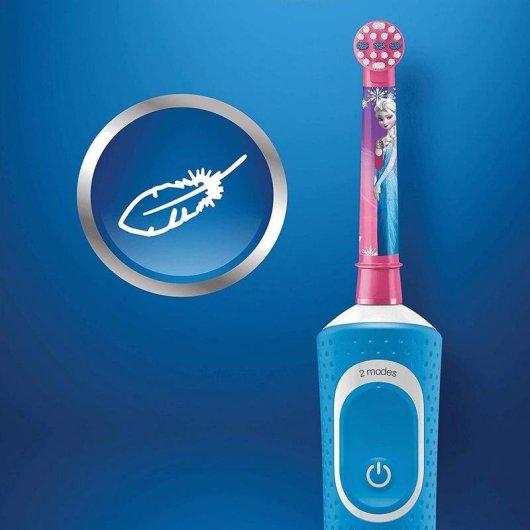 Escova de Dentes Elétrica Criança Oral-B Kids Frozen Plus 2 Modos 2 Cabeças Temporizador