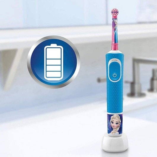 Escova de Dentes Elétrica Criança Oral-B Kids Frozen Plus 2 Modos 2 Cabeças Temporizador