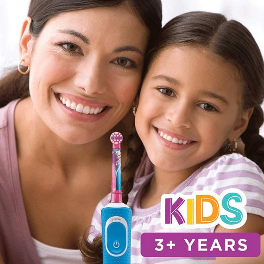 Oral-B Kids By Braun Spazzolino Elettrico Ricaricabile, 1 Manico Con Personaggi Disney Frozen 2, Dai 3 Anni In Su