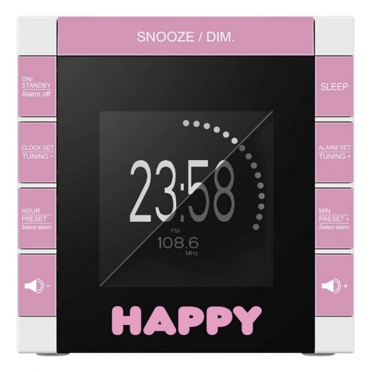 Bigben RR70PDOGS2 Radio Despertador con Proyector Diseño Perritos