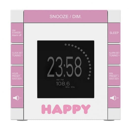 Bigben RR70PDOGS2 Radio Despertador con Proyector Diseño Perritos