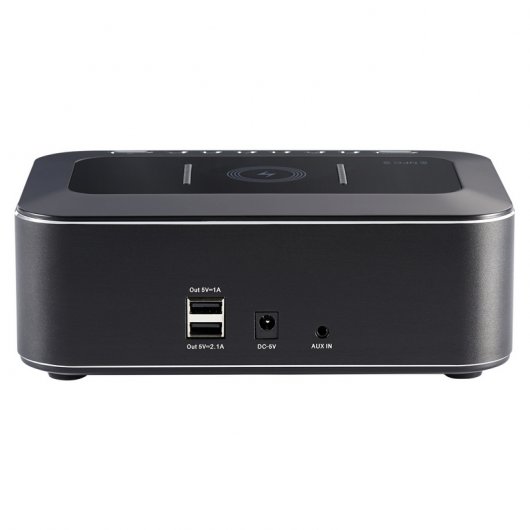 Bigben CR400IBT Radio Despertador FM Bluetooth con Cargador USB/Inducción