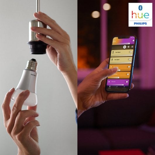 Philips Hue White and Color Ambiance Bombilla LED E27 9W RGB