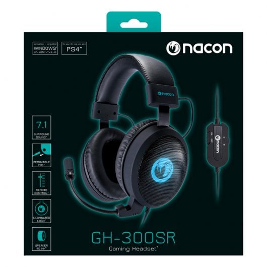 Cuffie da gioco Nacon PCGH-300SR 7.1 per PC/PS4